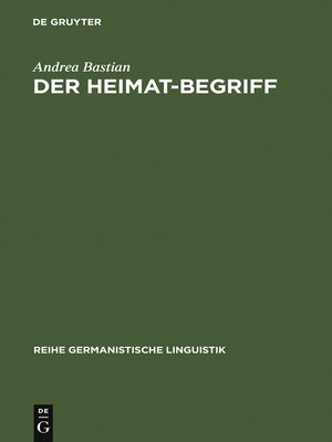 cover image of Der Heimat-Begriff